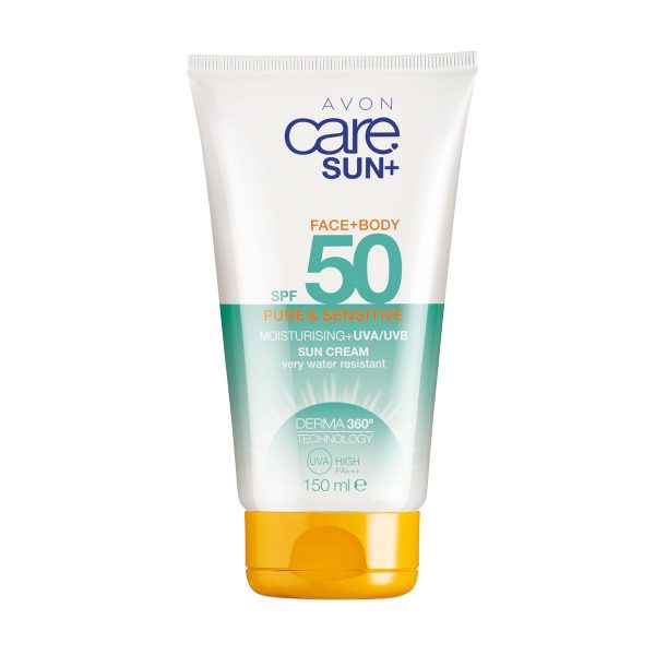 Avon Care Sun+ Pure & Sensitive Face + Body Sun Cream SPF50 150ml
